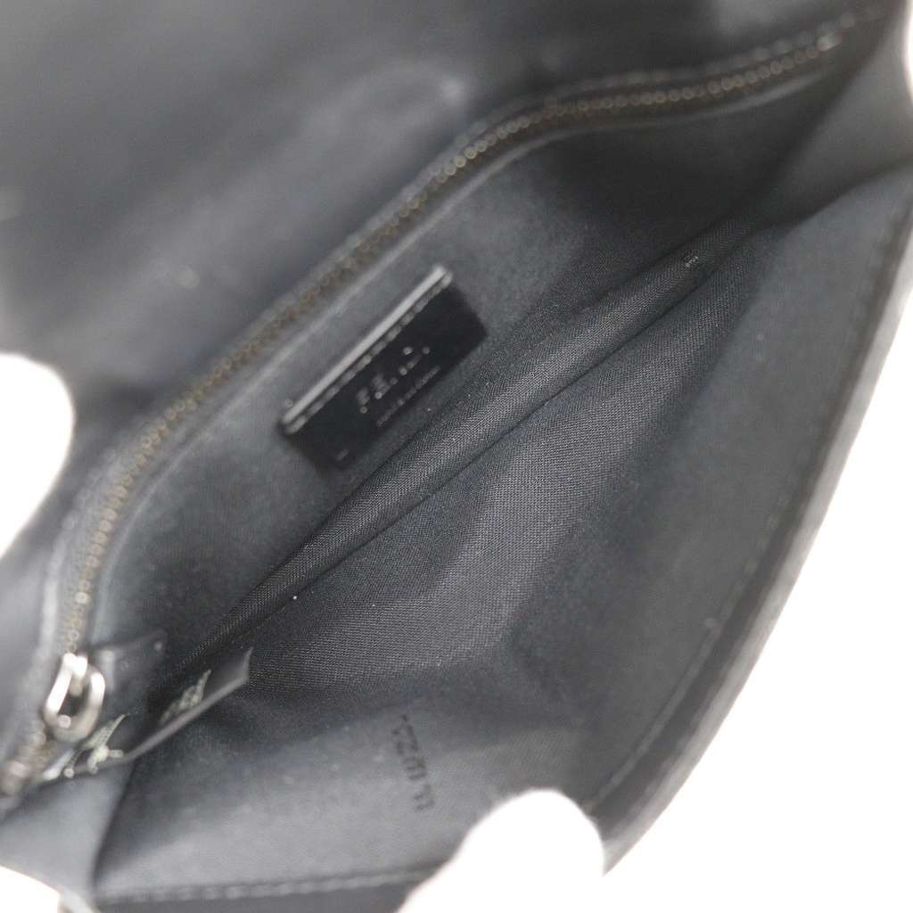 Fendi Baguette Convertible Belt Bag Black Canvas Good condition - Inside View