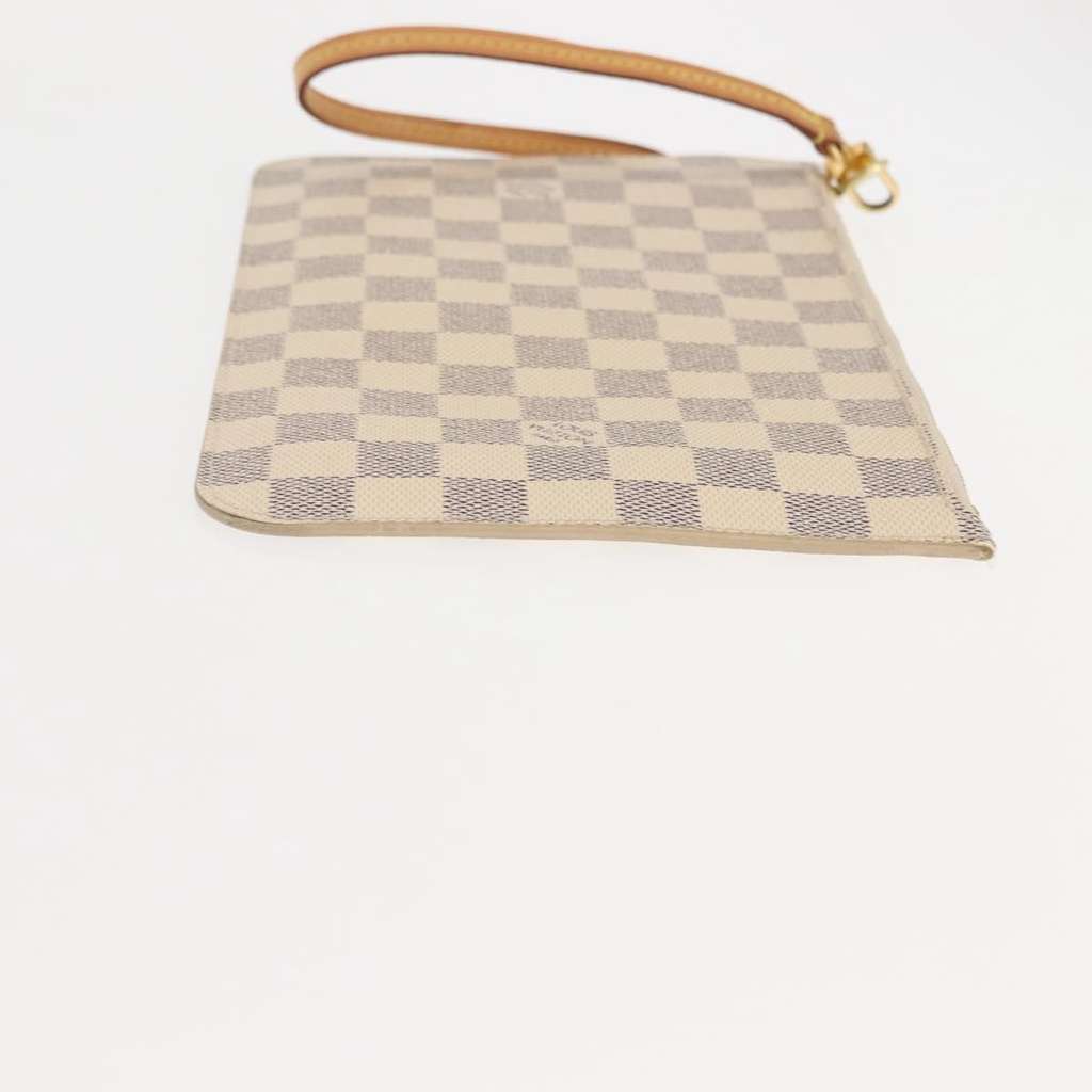 Louis Vuitton Neverfull Pochette White Canvas Good condition - Inside View
