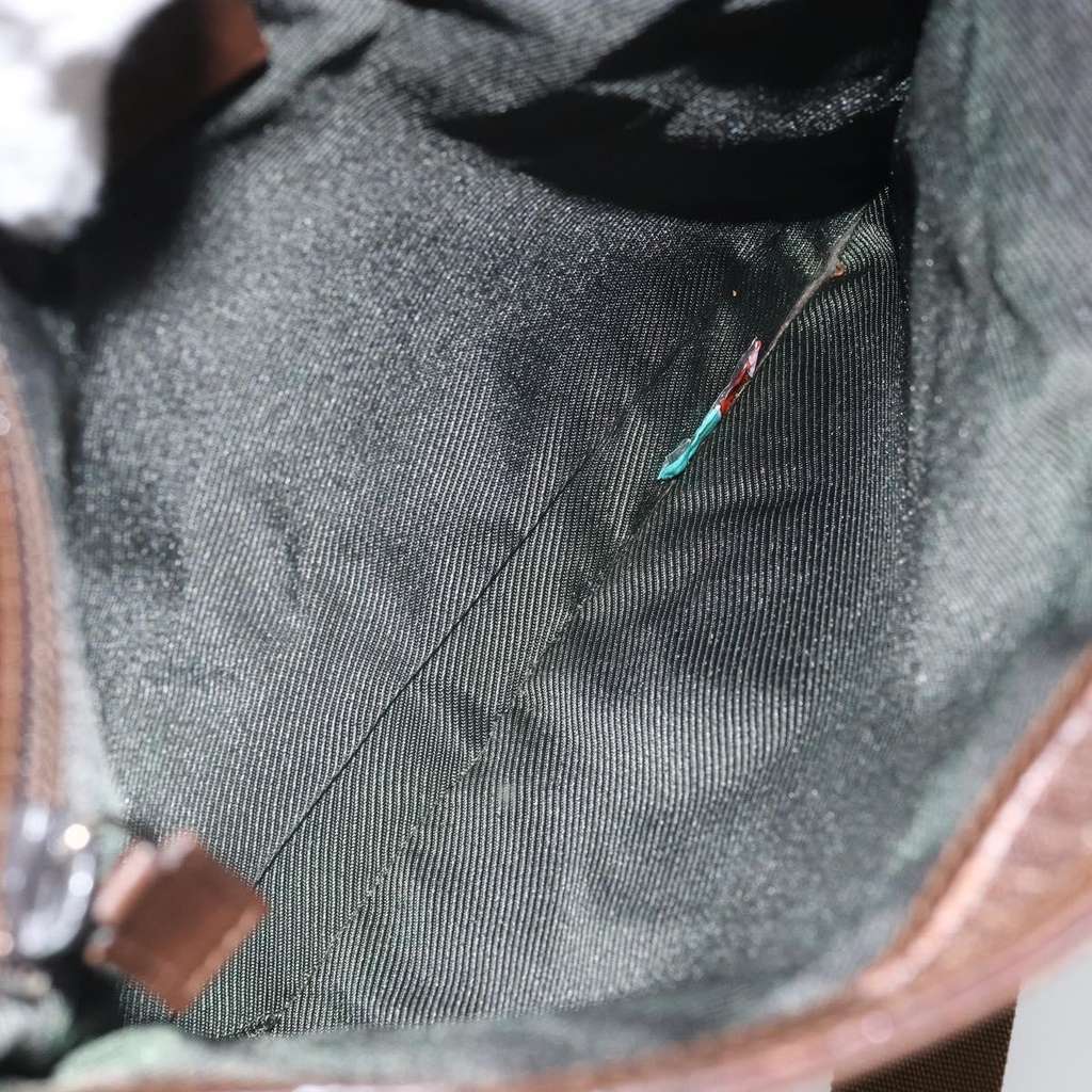 Gucci Vintage Flat Messenger Bag Beige Canvas Good condition - Box View