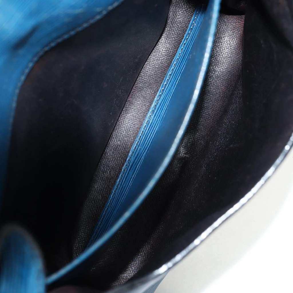 Louis Vuitton Cartouchiere Handbag Blue Leather Fair condition - Box View