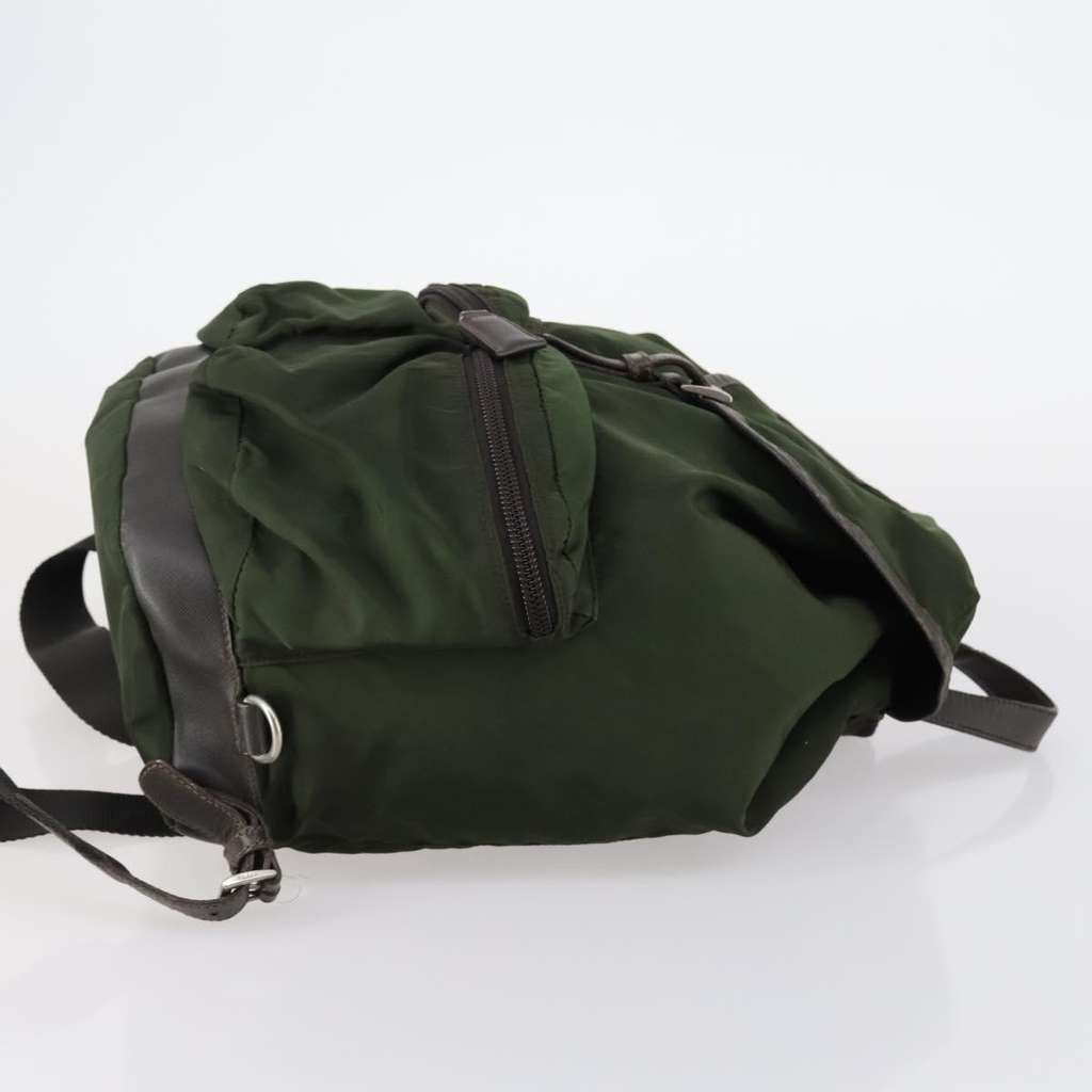 Prada Double Front Pocket Backpack Khaki Good condition - Inside View