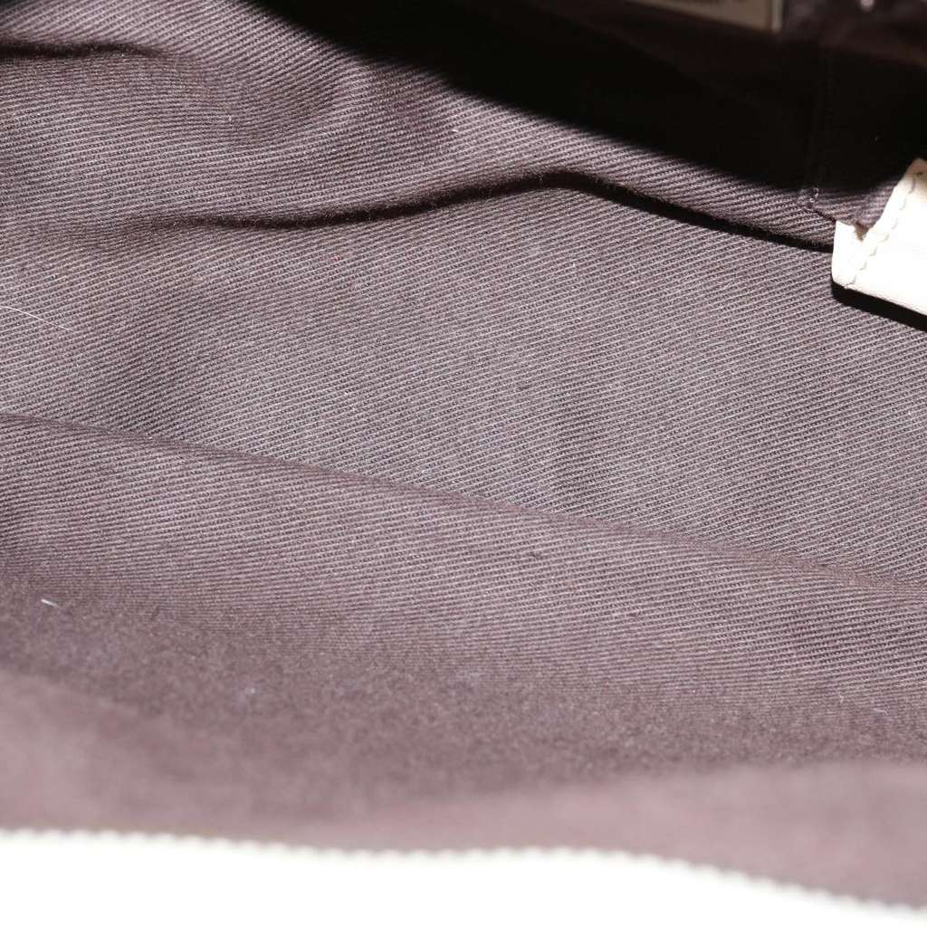 Bally Handbag Ecru Leather Good condition - Box View