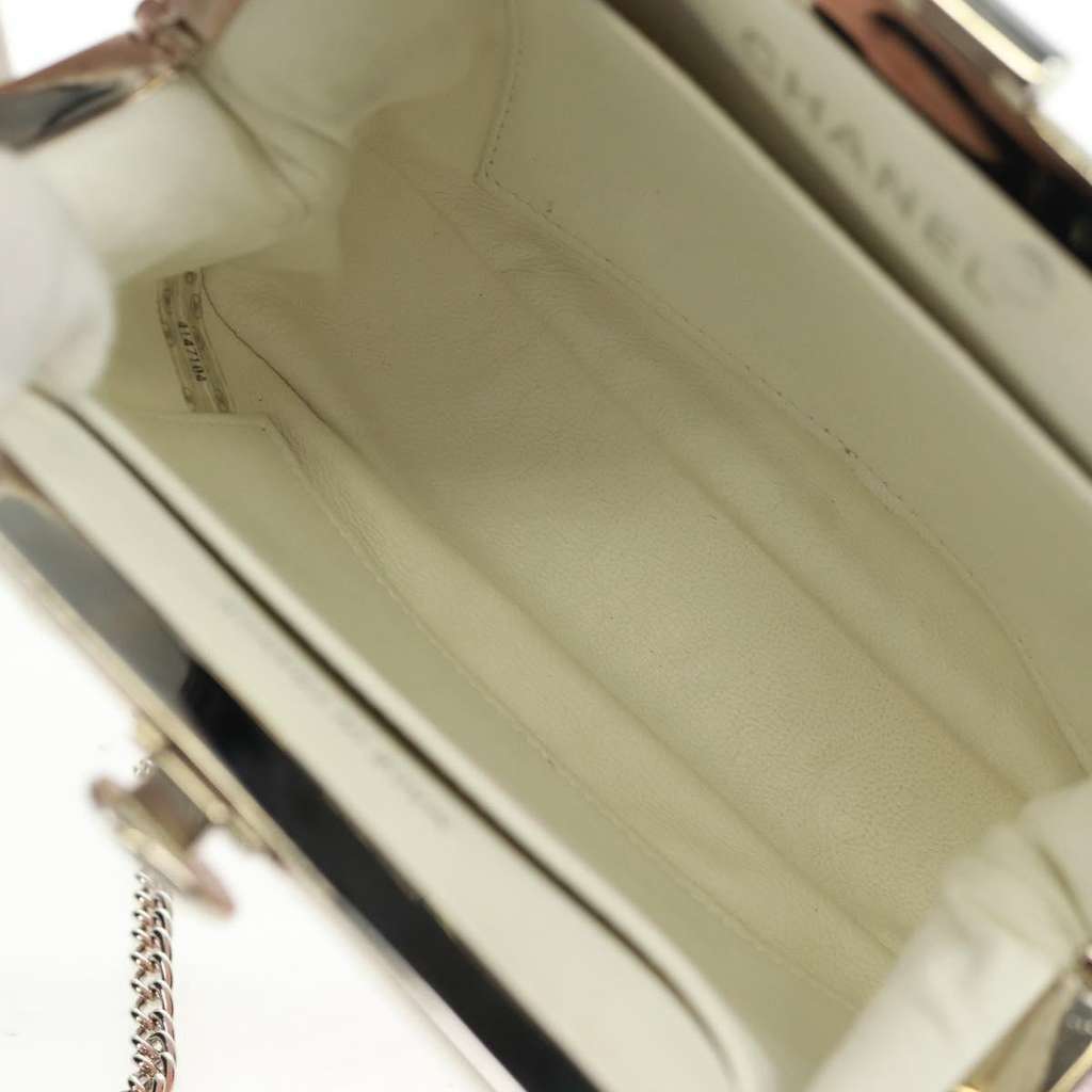 Chanel Chain Shoulder Bag Pink Velvet Fair condition - Box View