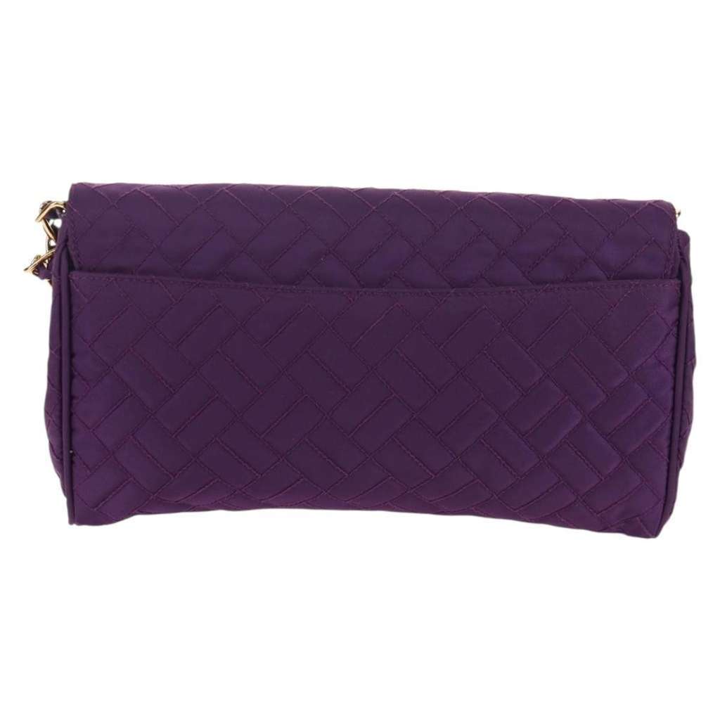 Prada Pushlock Chain Flap Bag Purple Good condition - Back View