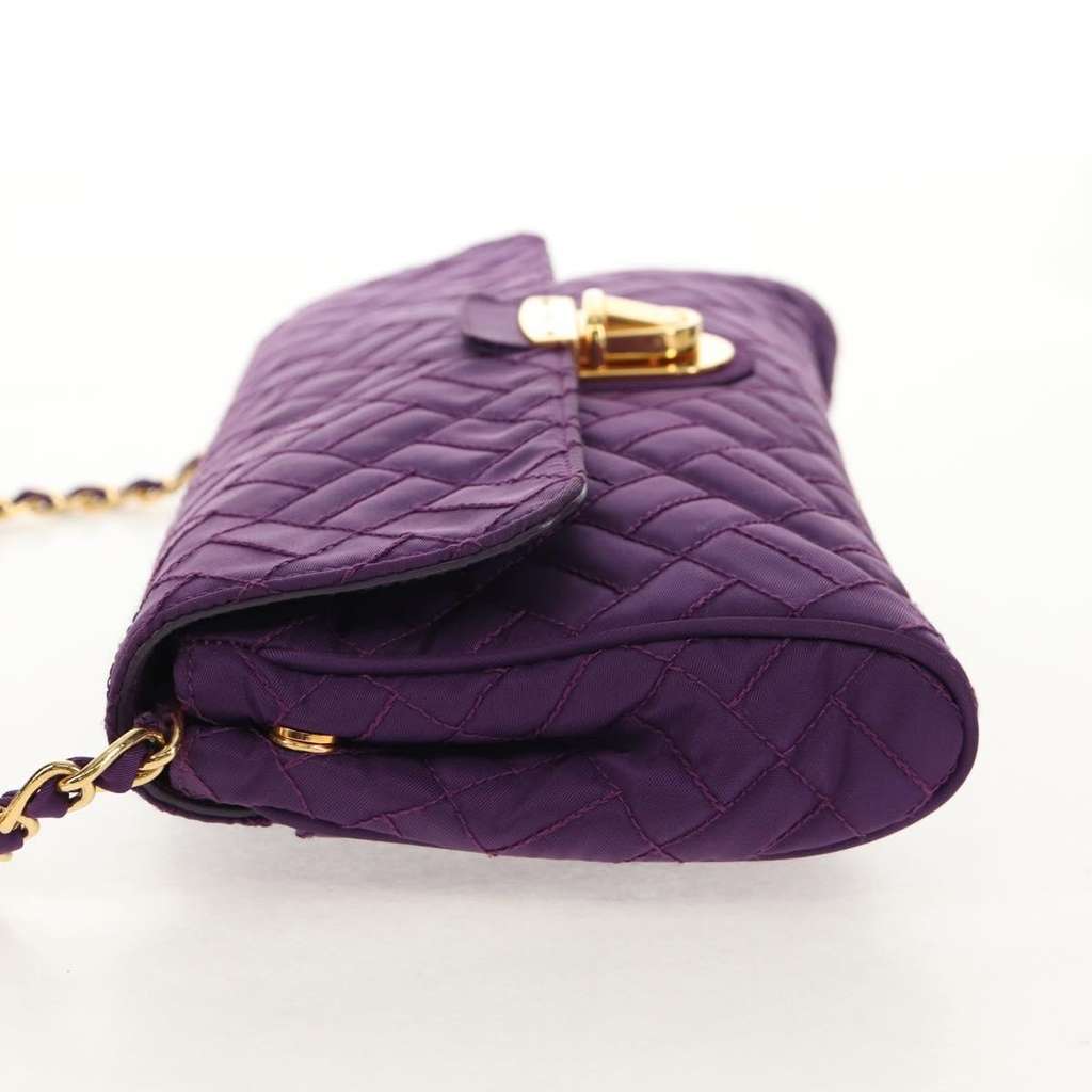 Prada Pushlock Chain Flap Bag Purple Good condition - Inside View