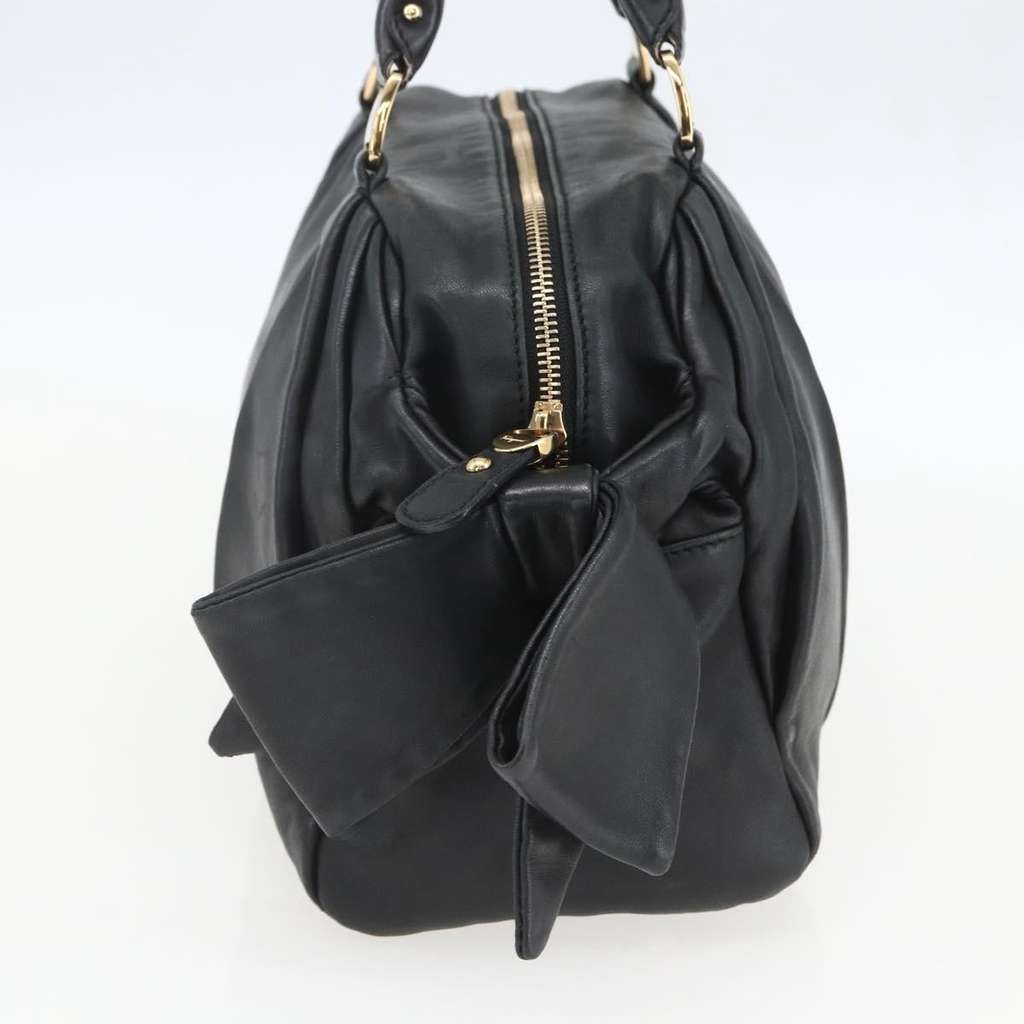 Salvatore Ferragamo Vala Handbag Black Leather Good condition - Inside View