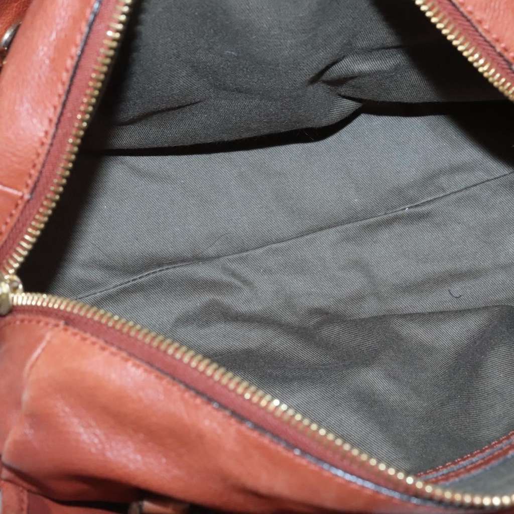 Chloe Elsie Satchel Brown Leather Good condition - Box View