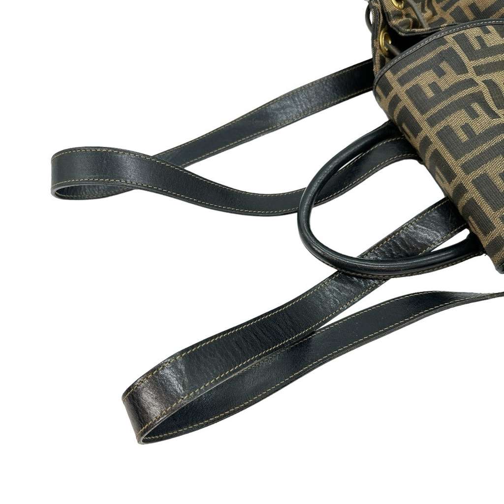 Fendi FENDI BACKPACK DAYPACK ZUCCA Brown Canvas Good condition - Box View