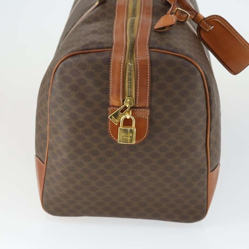 Celine Vintage Duffle Bag Brown Canvas Fair condition - Model View