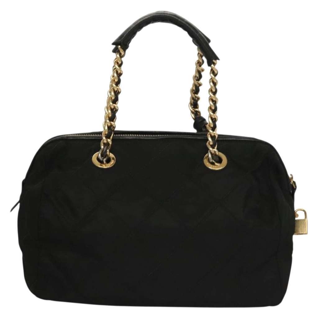 Prada Chain Shoulder Bag Black Good condition - Back View