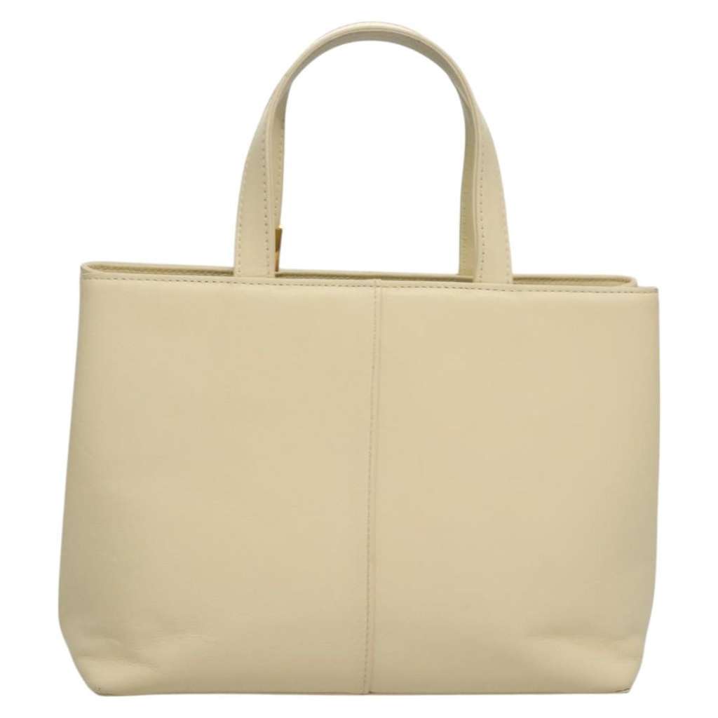 Burberry Vintage Handbag Beige Leather Good condition - Back View