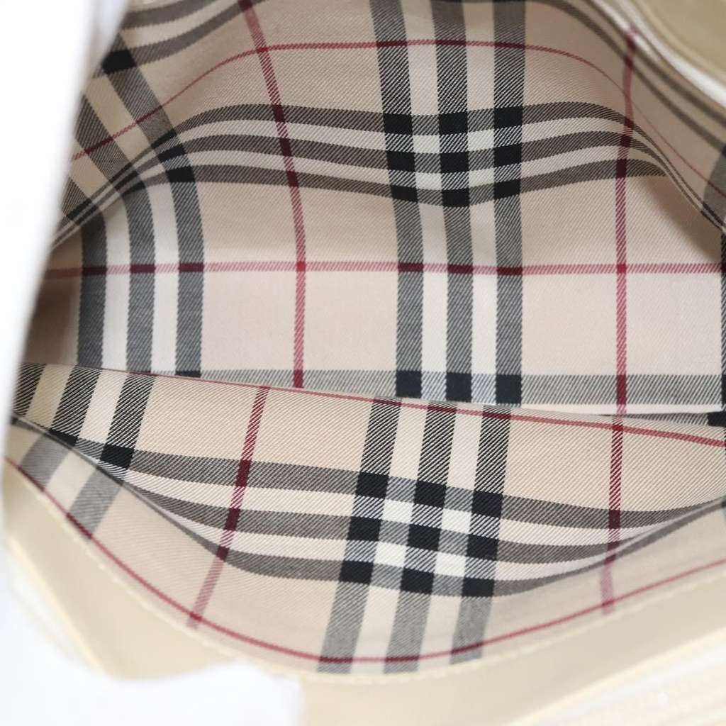 Burberry Vintage Handbag Beige Leather Good condition - Box View