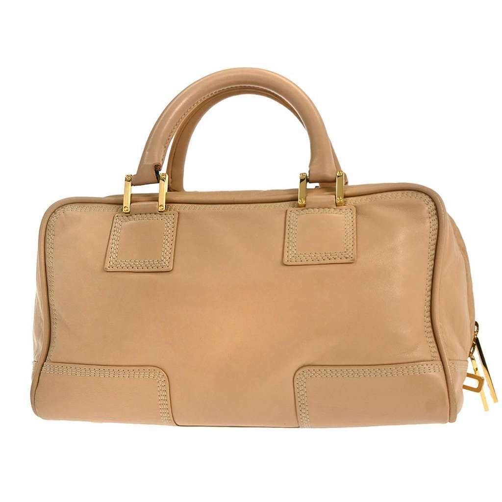 Loewe Amazona Bag Beige Leather Good condition - Back View