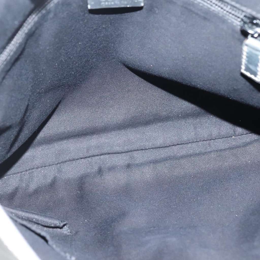 Gucci Zip Messenger Bag Silver Canvas Good condition - Box View