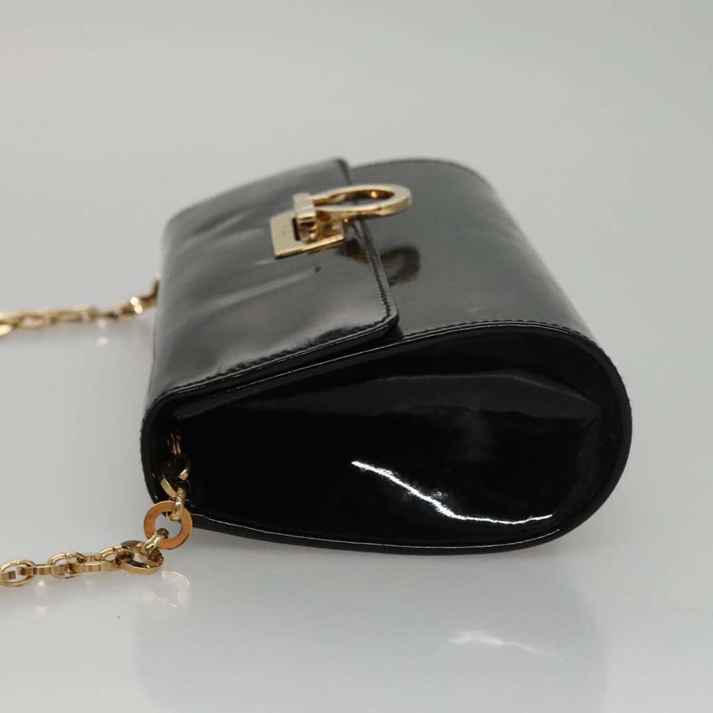 Salvatore Ferragamo Gancini Box Crossbody Bag Black Good condition - Model View