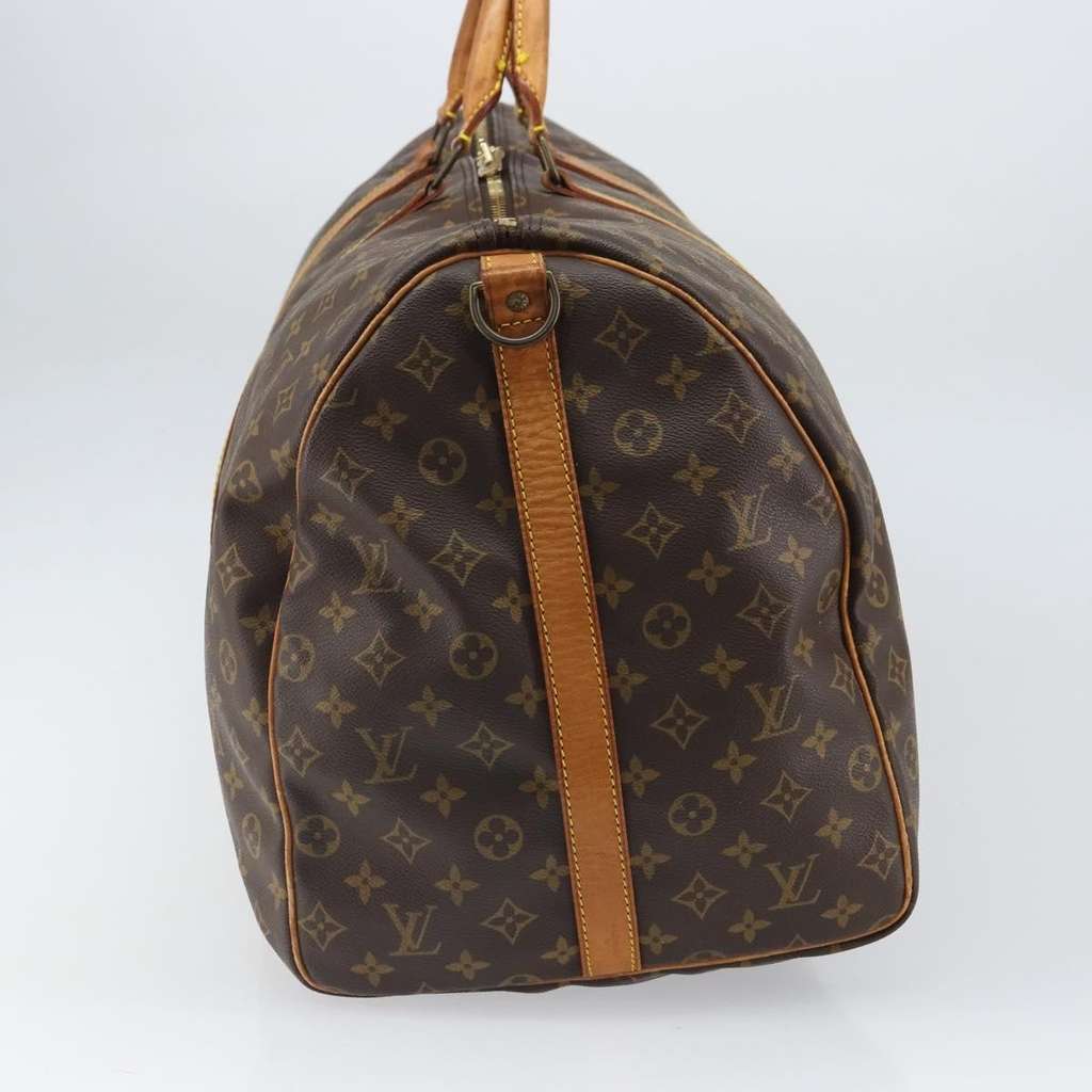 Louis Vuitton Keepall Bandouliere Bag Brown Canvas Good condition - Inside View