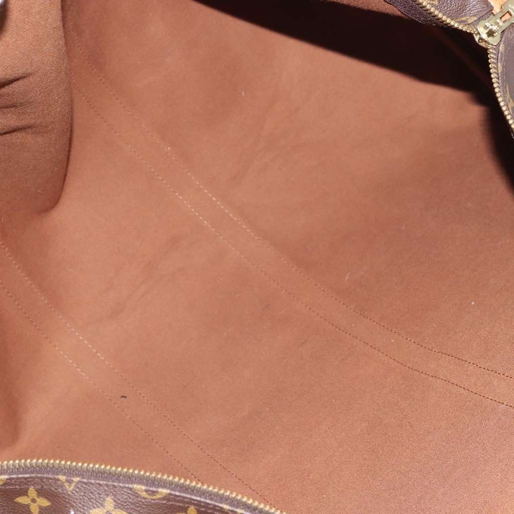 Louis Vuitton Keepall Bandouliere Bag Brown Canvas Good condition - Box View