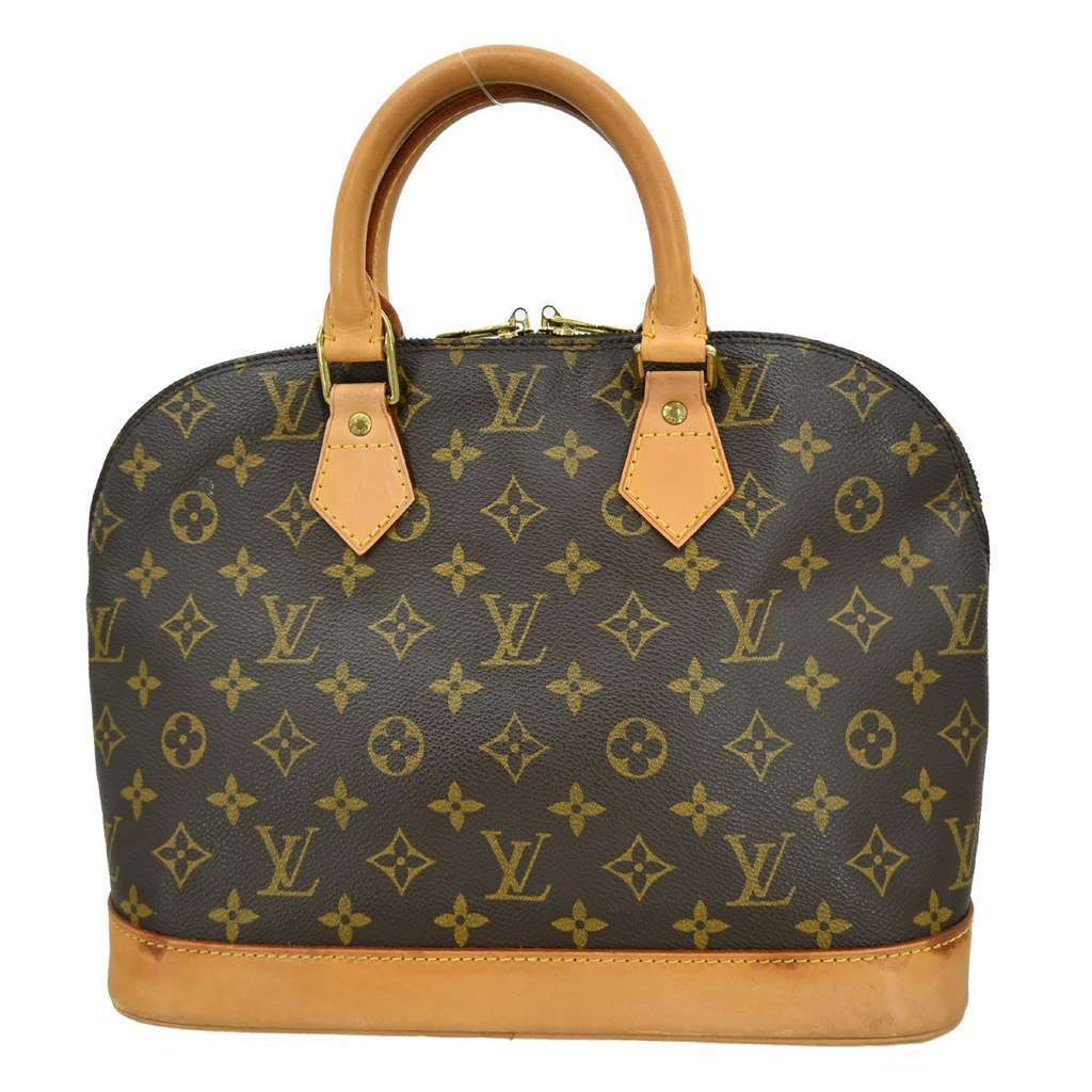 Louis Vuitton Alma Handbag Brown Canvas Fair condition - Back View