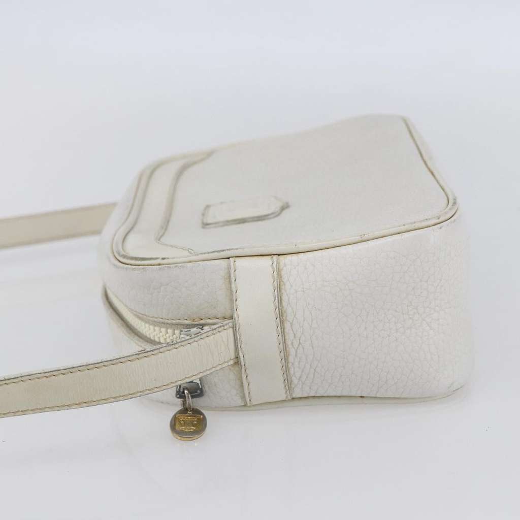 Celine Vintage Shoulder Bag White Leather Fair condition - Inside View