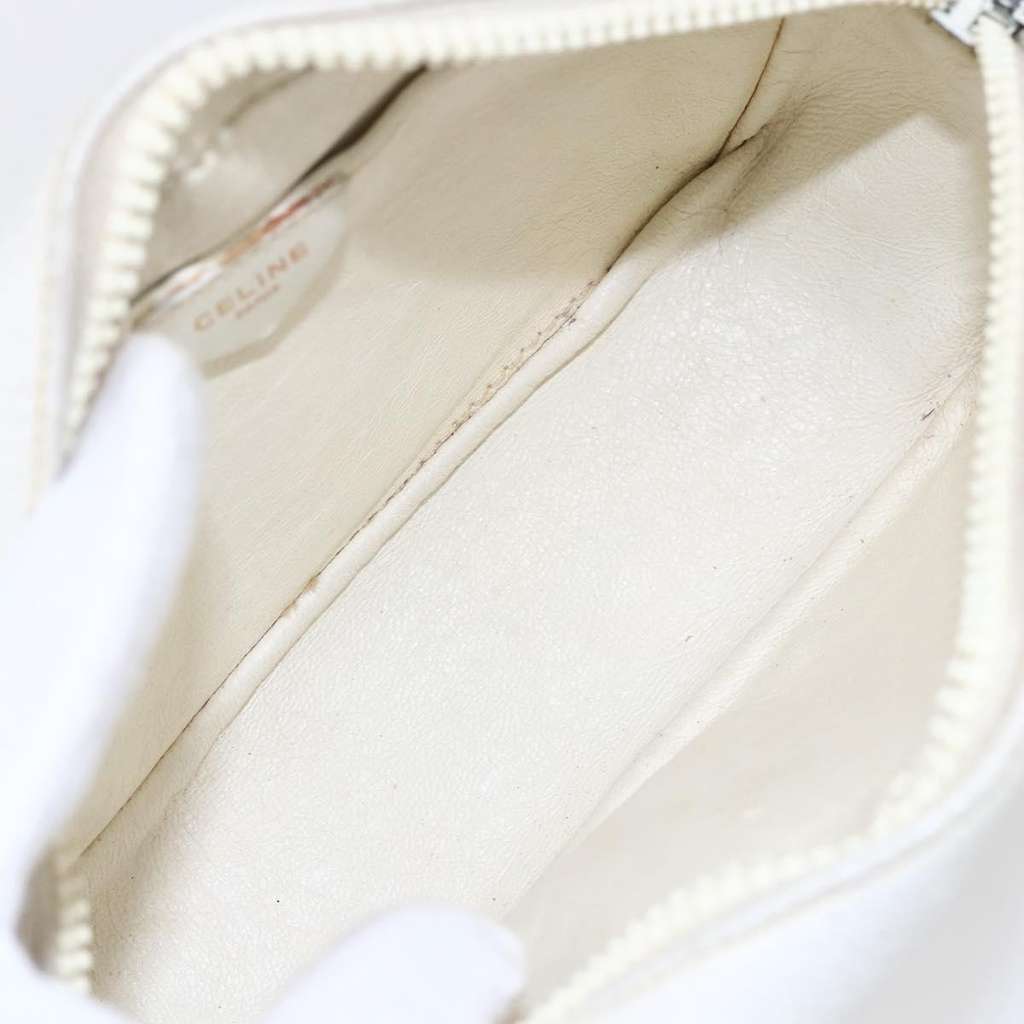 Celine Vintage Shoulder Bag White Leather Fair condition - Box View