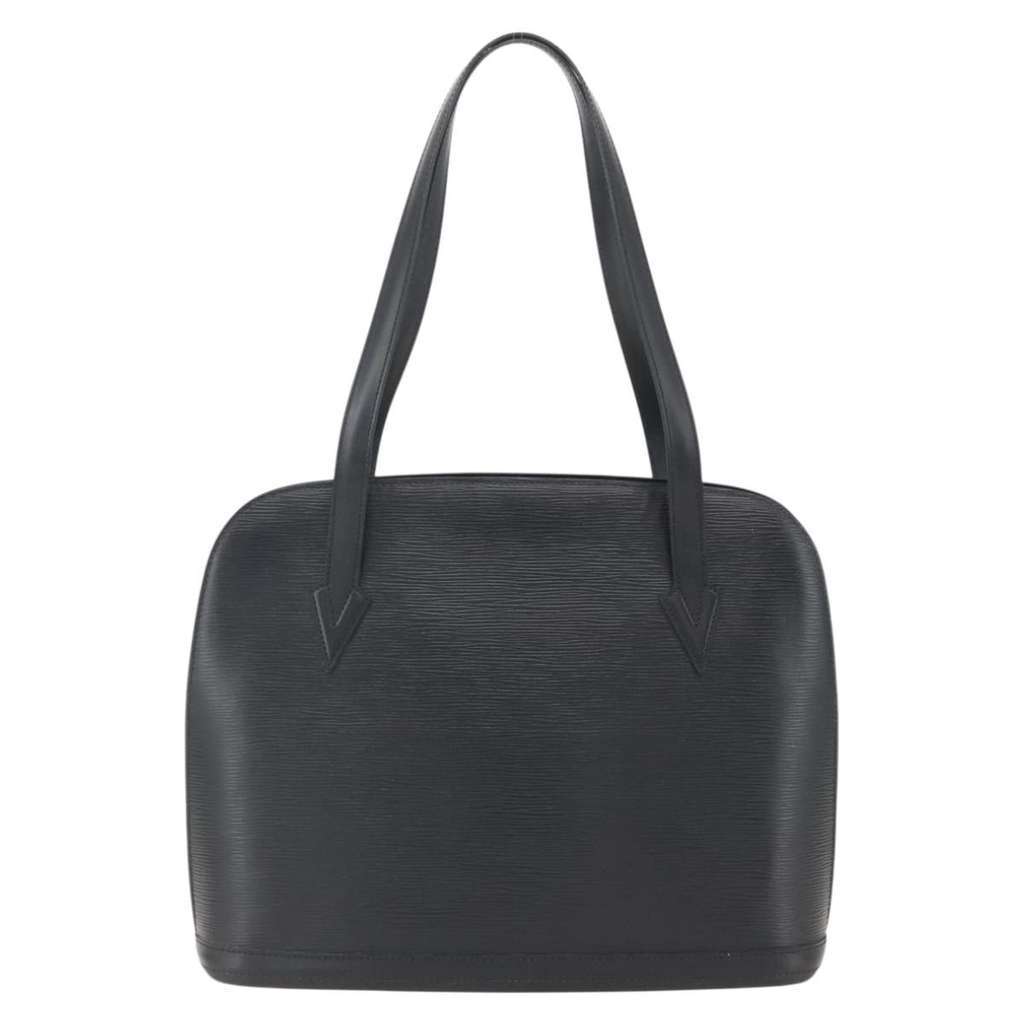 Louis Vuitton Lussac Handbag Black Leather Fair condition - Back View