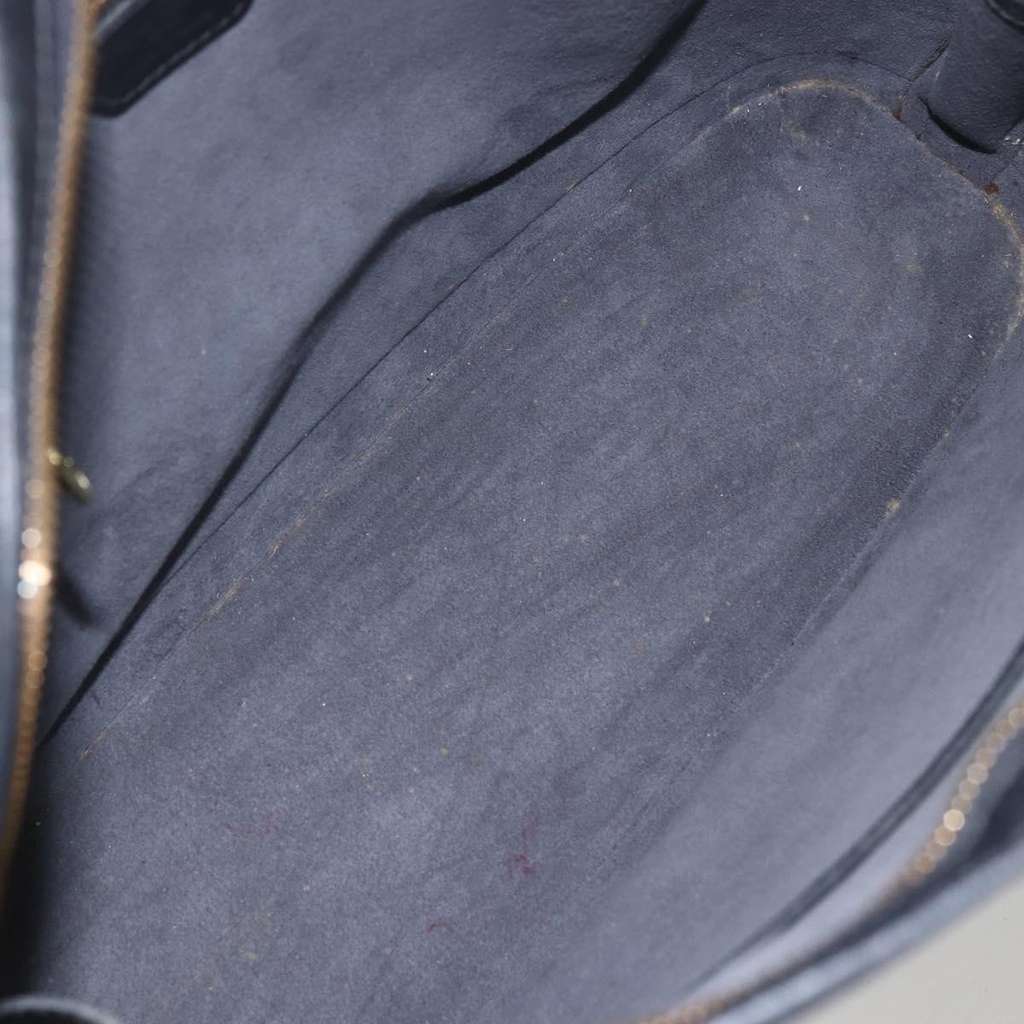 Louis Vuitton Lussac Handbag Black Leather Fair condition - Box View