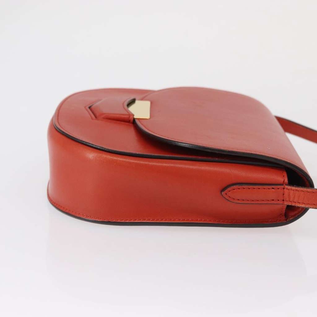 Celine Trotteur Crossbody Bag Orange Leather Good condition - Inside View