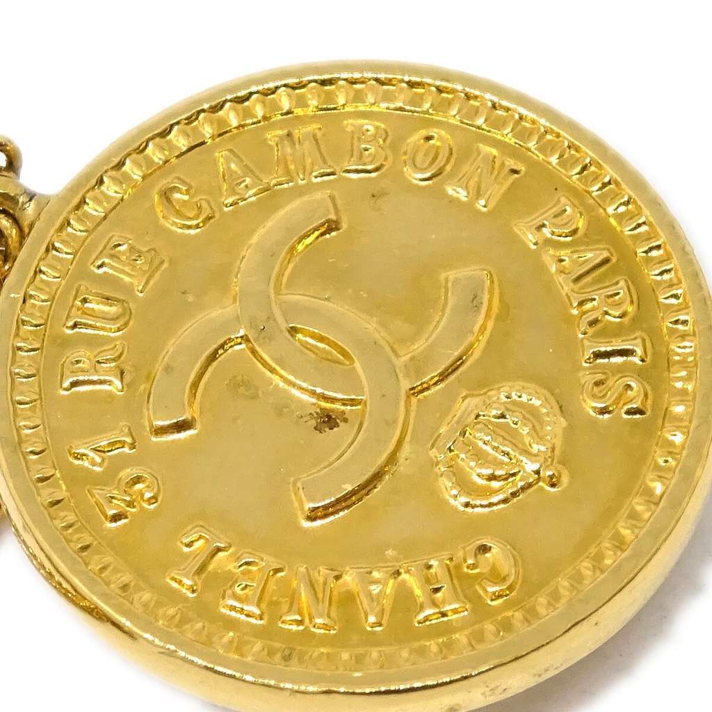 Chanel 31 Rue Cambon Flap Bag Clip-On Earrings Gold Good condition - Back View