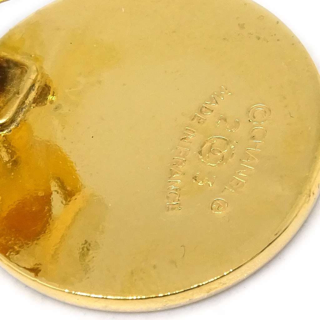 Chanel 31 Rue Cambon Flap Bag Clip-On Earrings Gold Good condition - Inside View