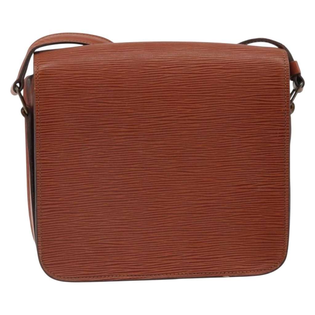 Louis Vuitton Cartouchiere Handbag Brown Leather Fair condition - Back View