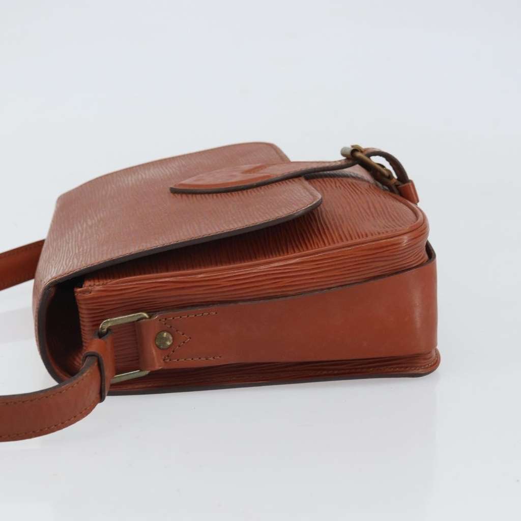 Louis Vuitton Cartouchiere Handbag Brown Leather Fair condition - Model View