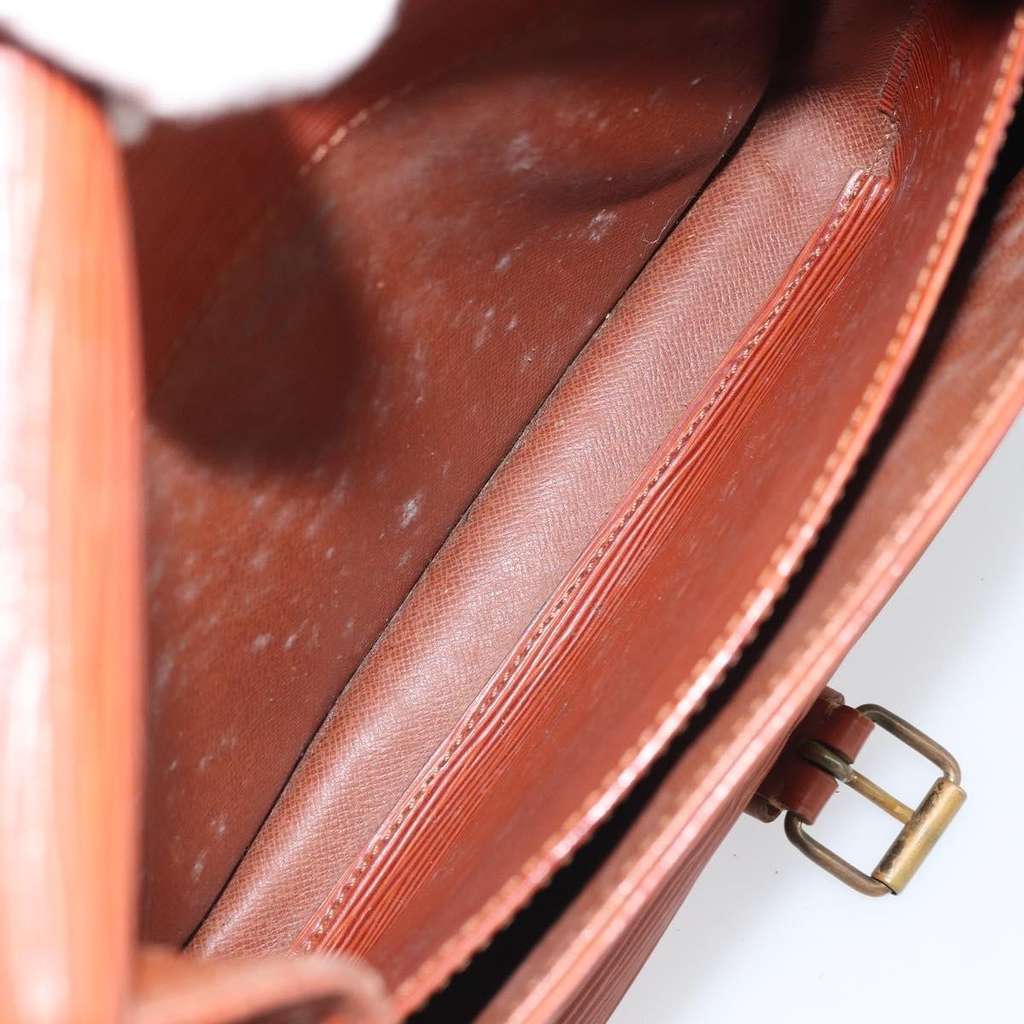 Louis Vuitton Cartouchiere Handbag Brown Leather Fair condition - Box View