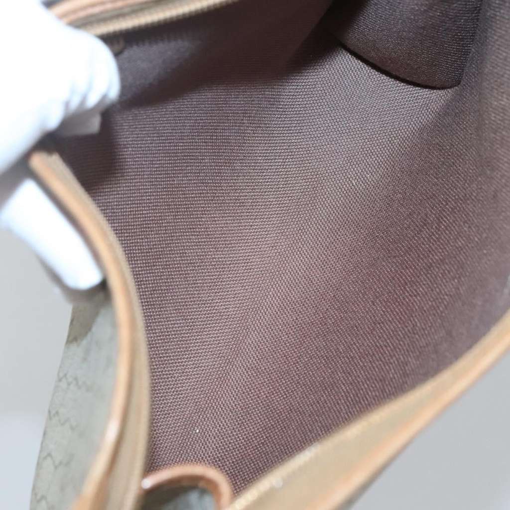 Christian Dior Vintage Honeycomb Zip Pouch Beige Fair condition - Box View