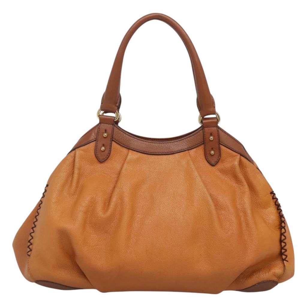 Mcm Vintage Shoulder Bag Brown Leather Good condition - Back View