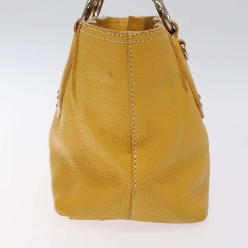 Prada Vintage Handbag Yellow Leather Good condition - Inside View