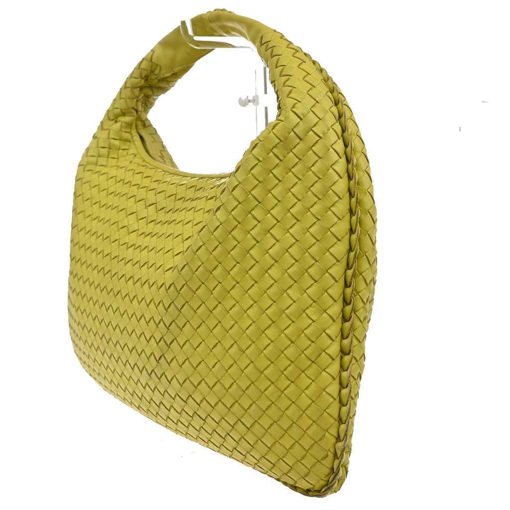 Bottega Veneta Veneta Hobo Yellow Leather Fair condition - Model View
