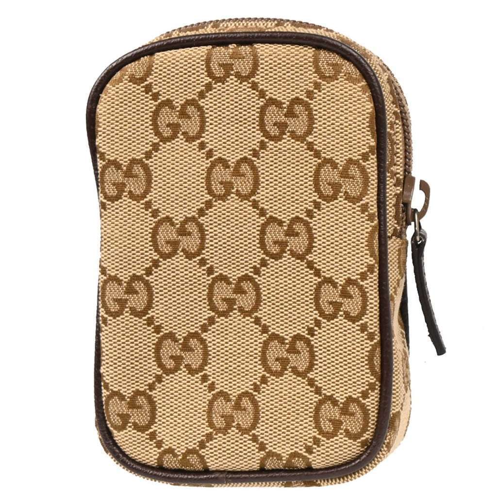 Gucci GG Marmont Cigarette Case Beige Canvas Very good condition - Back View