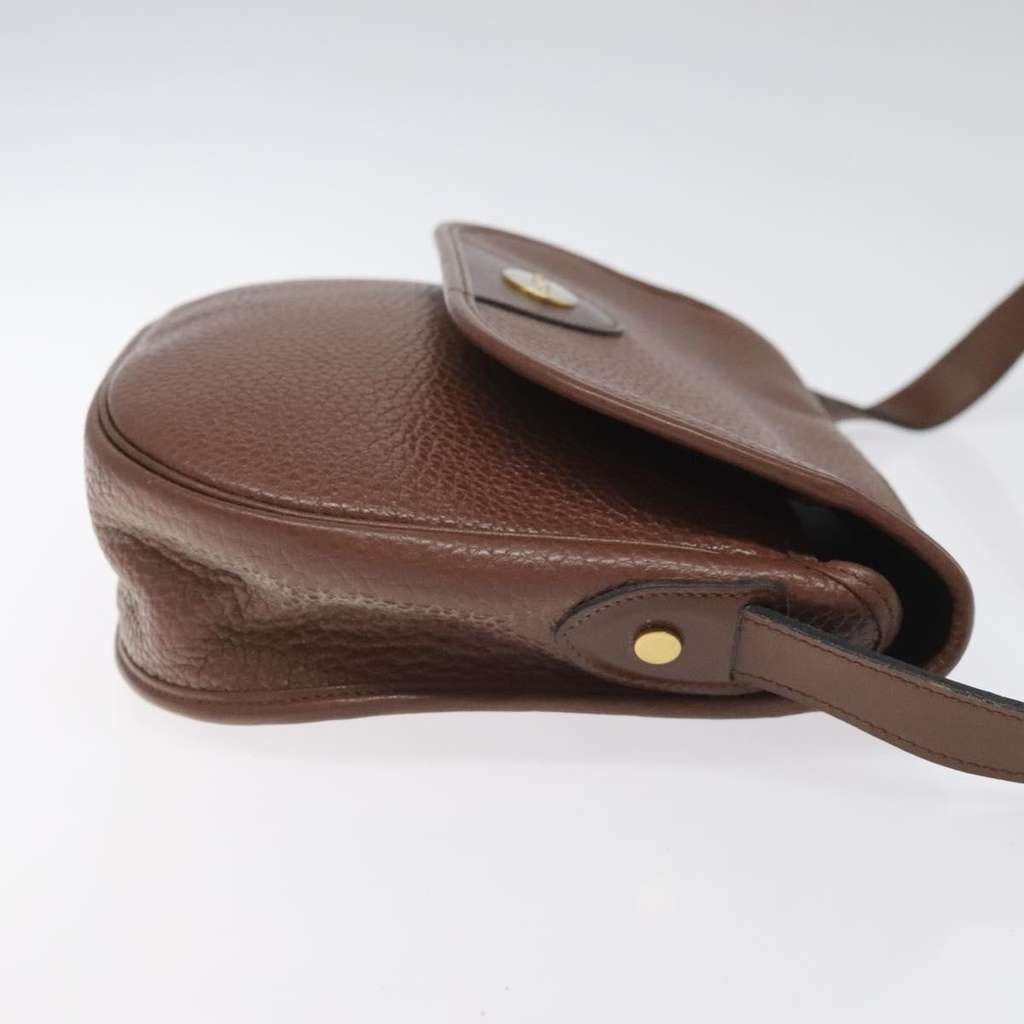 Christian Dior Vintage Shoulder Bag Brown Leather Good condition - Inside View