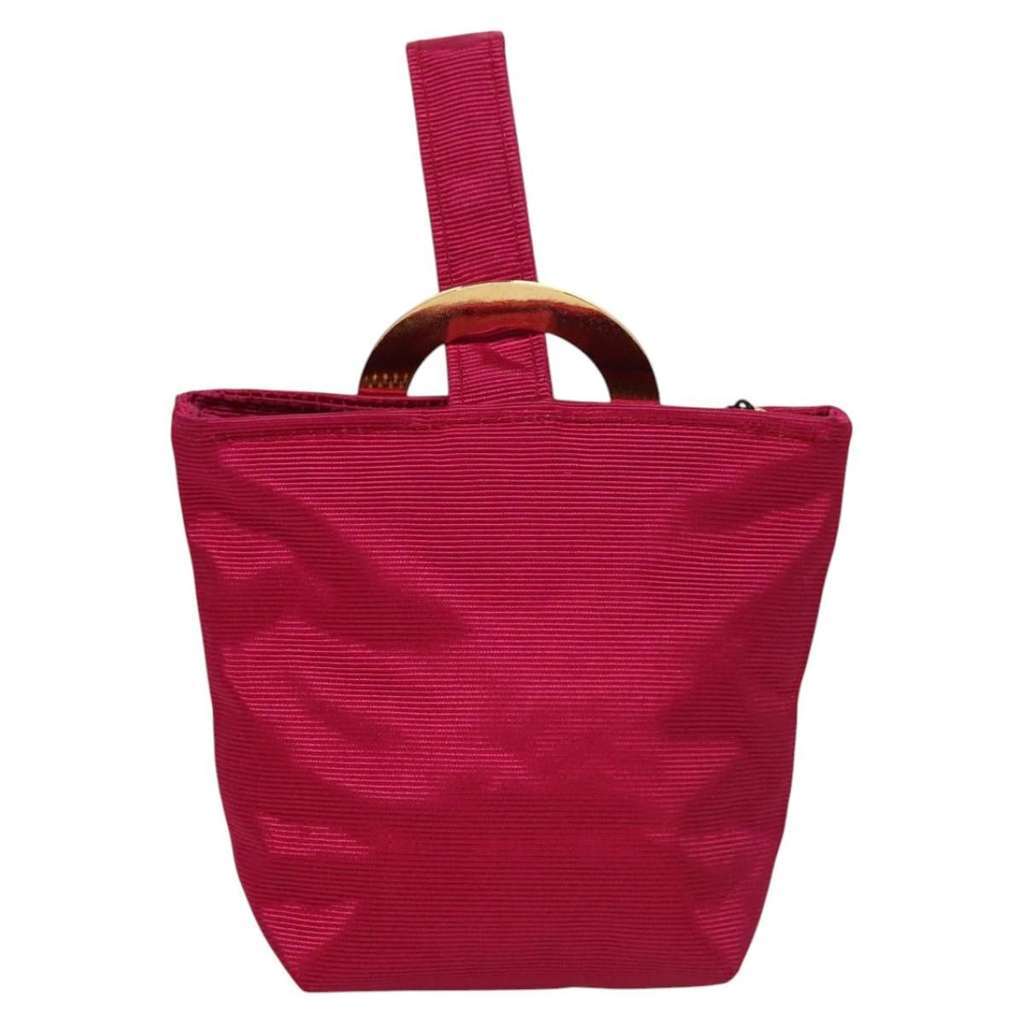 Celine Circle Logo Pouch Black Good condition - Back View