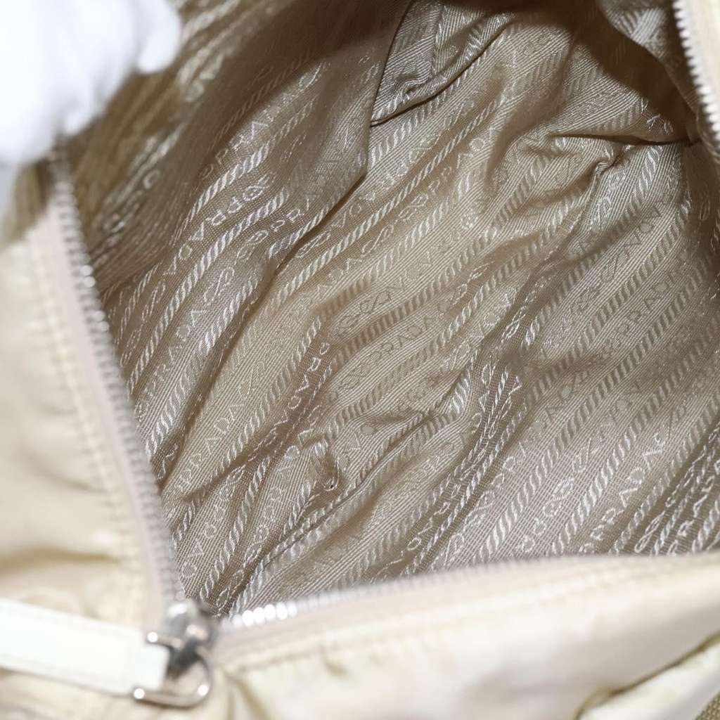 Prada Double Buckle Flap Messenger Bag Beige Good condition - Box View