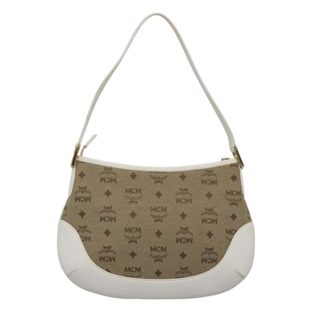 Mcm Visetos Handbag Beige Canvas Good condition - Back View