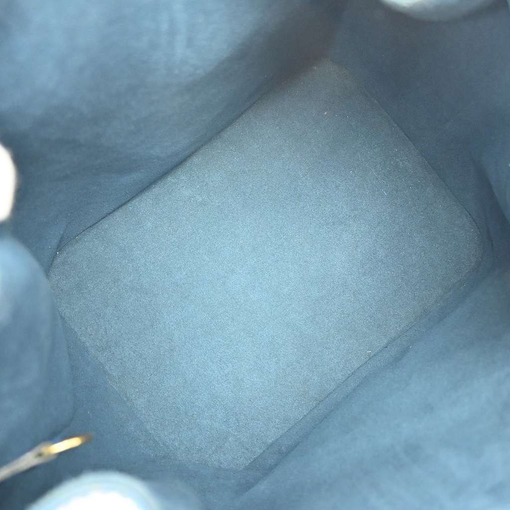 Louis Vuitton Petit Noe Handbag Blue Leather Fair condition - Inside View