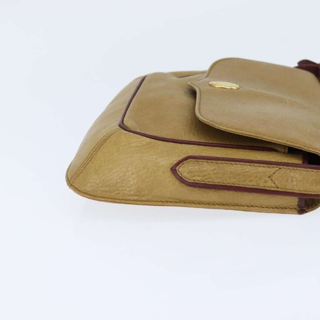 Cartier Must de Cartier Shoulder Bag Beige Leather Good condition - Model View