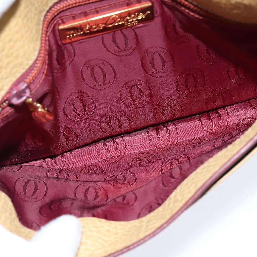 Cartier Must de Cartier Shoulder Bag Beige Leather Good condition - Box View