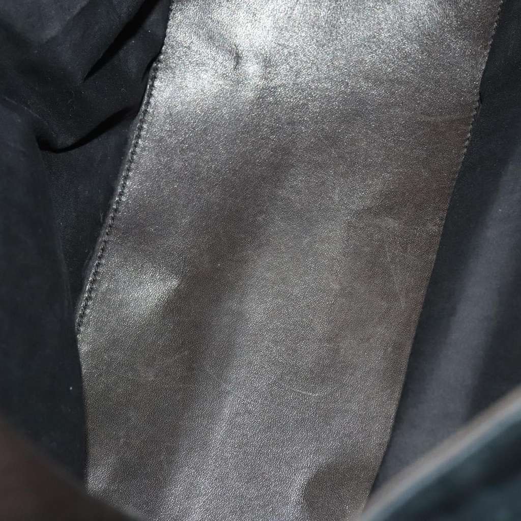 Bottega Veneta Vintage Flap Shoulder Bag Navy Cotton Good condition - Box View