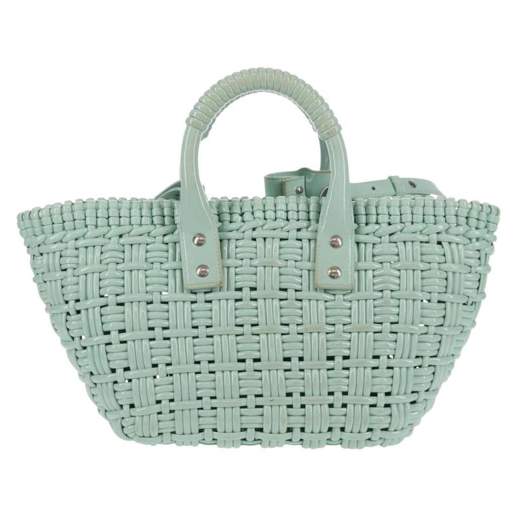 Balenciaga Bistro Panier Bag Green Rubber Good condition - Back View