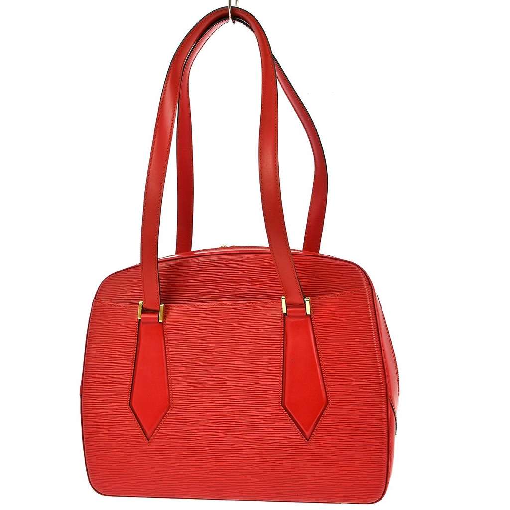 Louis Vuitton Voltaire Handbag Red Leather Fair condition - Back View