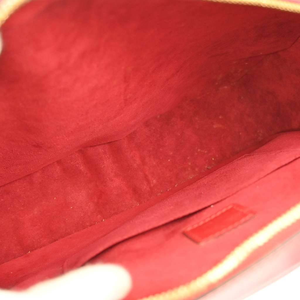 Louis Vuitton Voltaire Handbag Red Leather Fair condition - Inside View