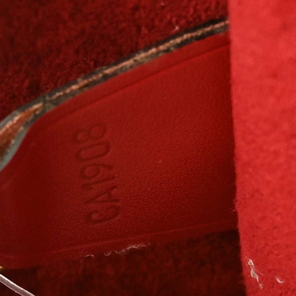 Louis Vuitton Voltaire Handbag Red Leather Fair condition - Box View