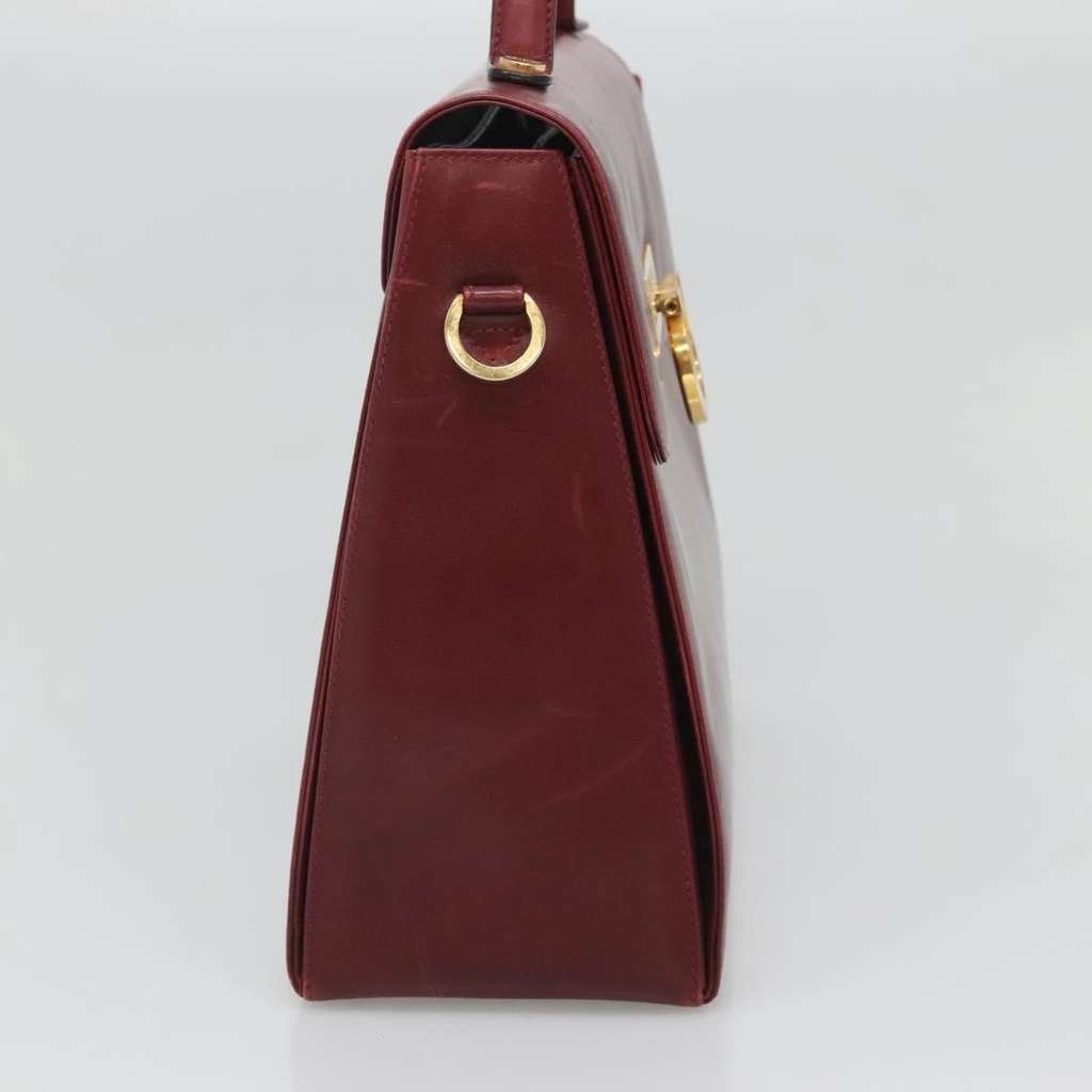 Salvatore Ferragamo Gancini handbag Burgundy Leather Good condition - Inside View